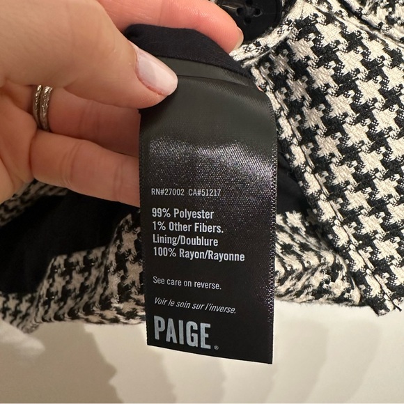 Paige Skyler Houndstooth Jacket Small - Picture 9 of 12